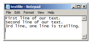 Notepad Python Example