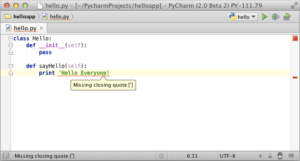 PyCharm Screenshot