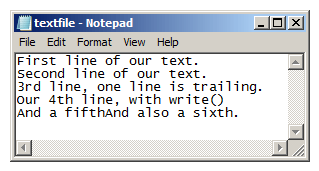 Notepad Python Example 2