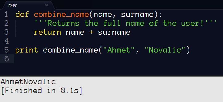 Syntax highlighting