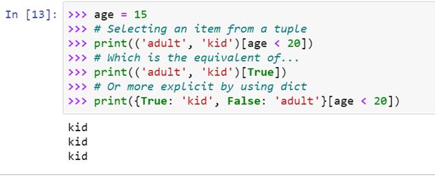 python one line if variable assignment