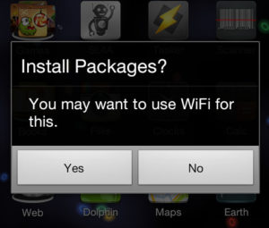 Android confirm dialog