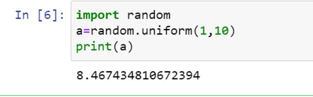 random.uniform function 2