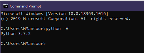 Python version