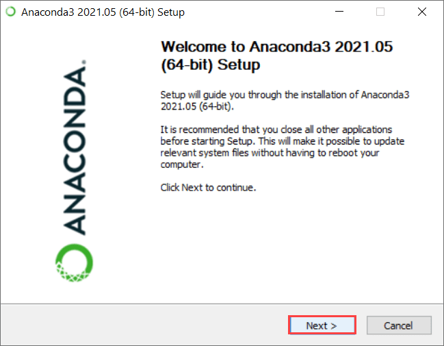 Launching Anaconda Installer