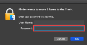 Mac Move To Trash Dialog Box