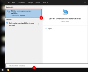 Windows Search Environment Variables