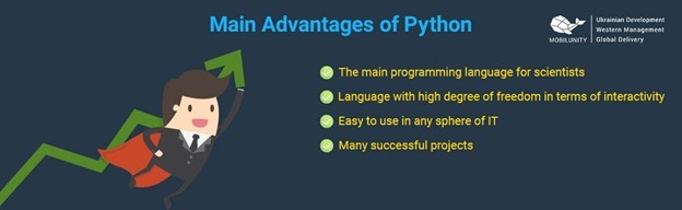 main advantage of python