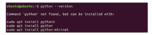 python version