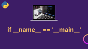 if name == 'main'