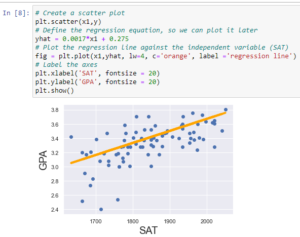 linear regression python