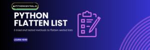 python flatten list blog banner image