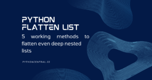 python flatten list tutorial